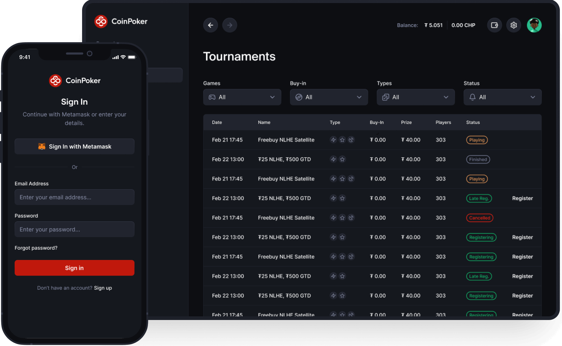 Scaricamento the CoinPoker App